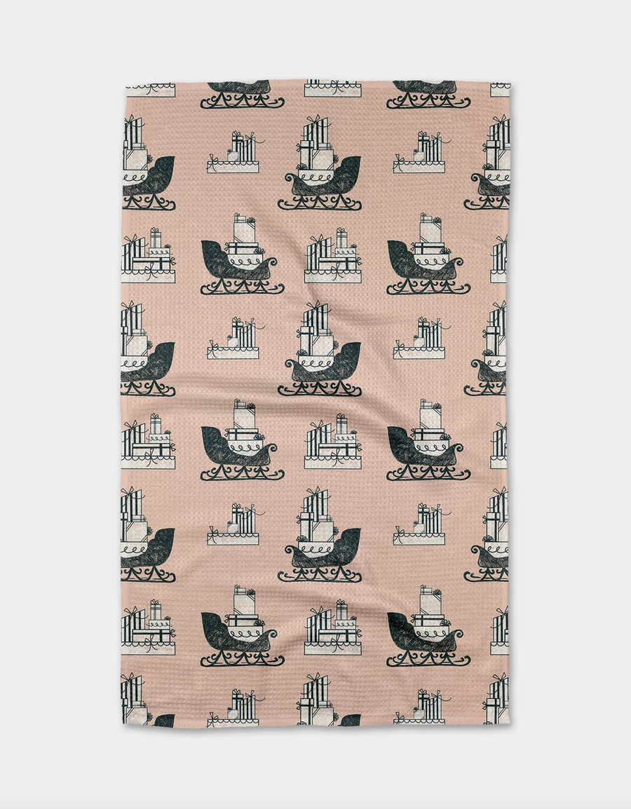 Dashing Through The Snow Tea Towel