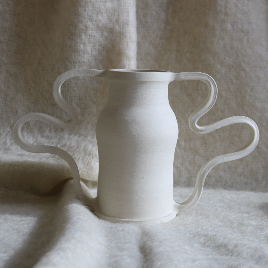 Midi Curvy Amphora, Cream