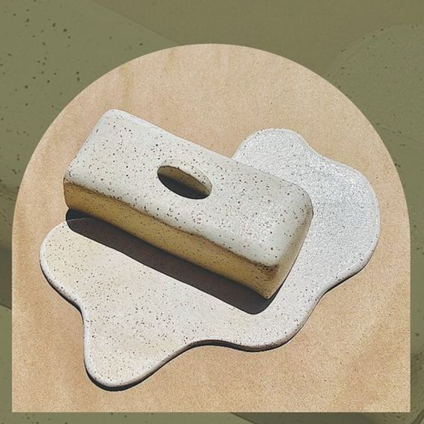 Cream Butter Dish