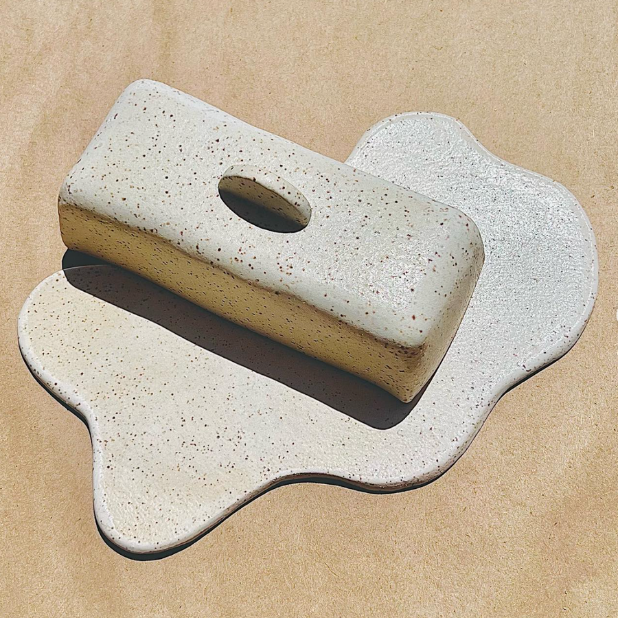 Cream Butter Dish