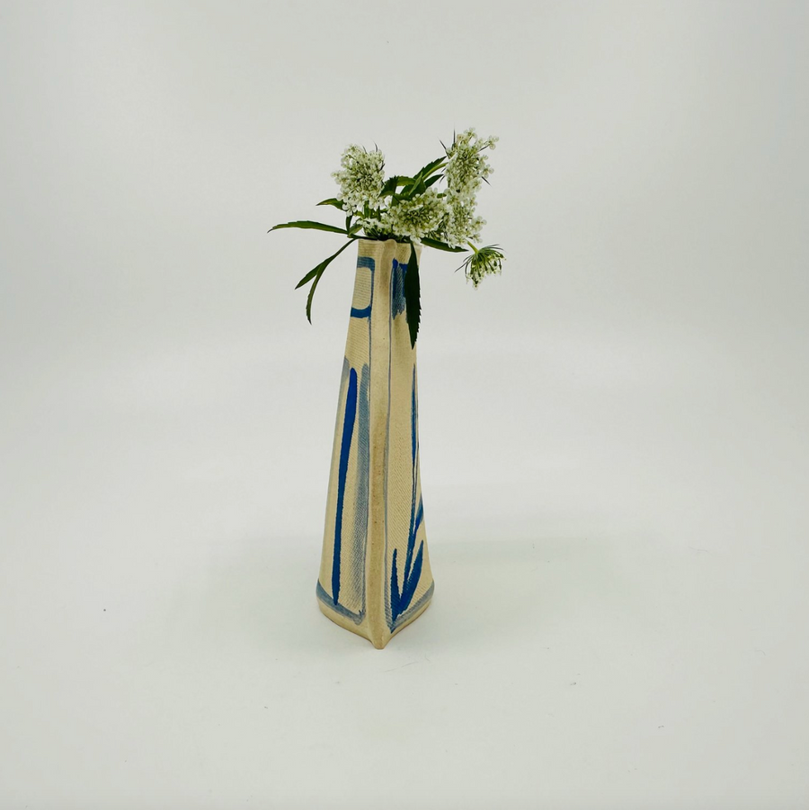Tiny Delft Sprig Vase