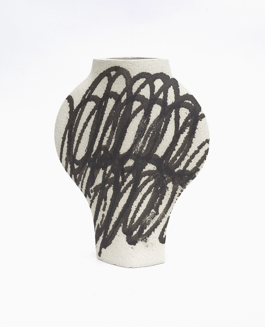 'Dal- Circles Black' Vase