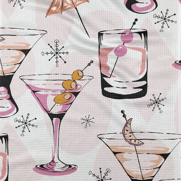 Cocktail Hour Tea Towel