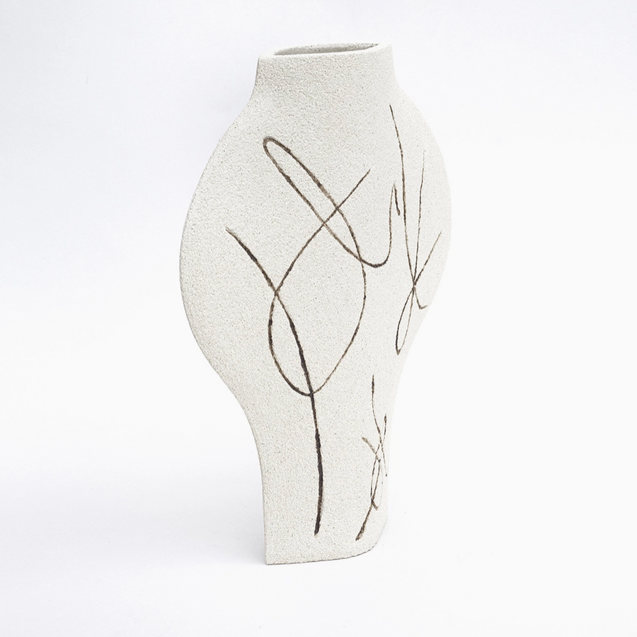 'Dal - Lines' Ceramic Vase
