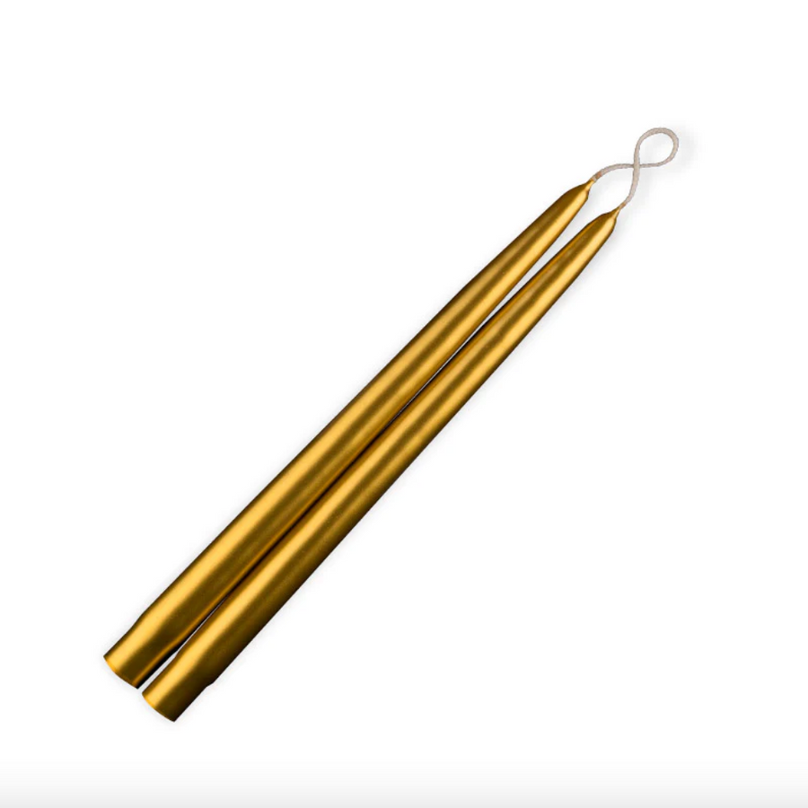 Metallic Gold 12" Taper Candlestick