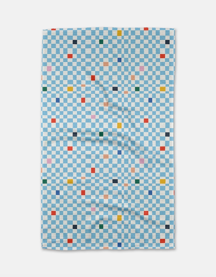 Happy Check Tea Towel