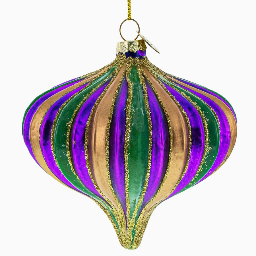 Multicolored Finial Ornament