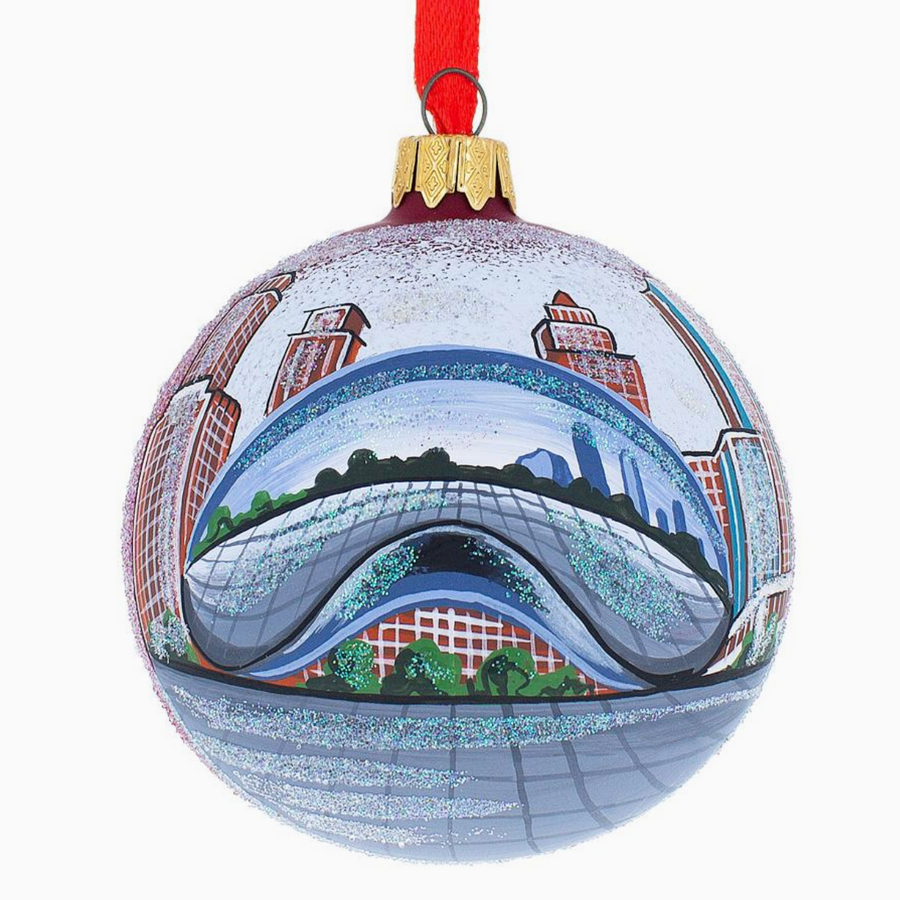 Chicago Cityscape Reflections Ornament
