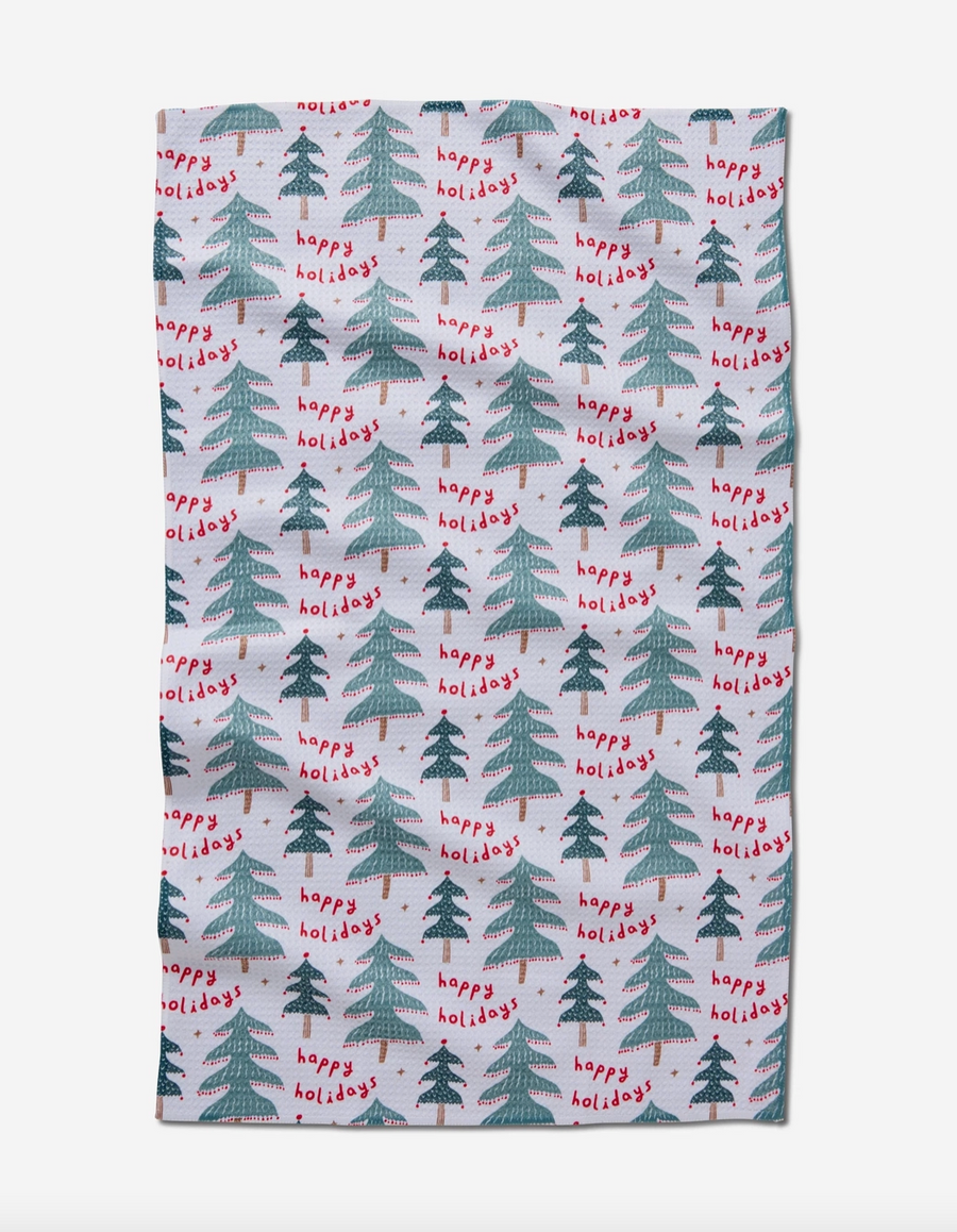 Berry Happy Holidays Tea Towel
