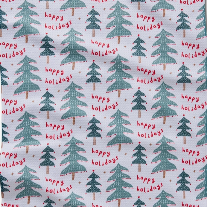 Berry Happy Holidays Tea Towel