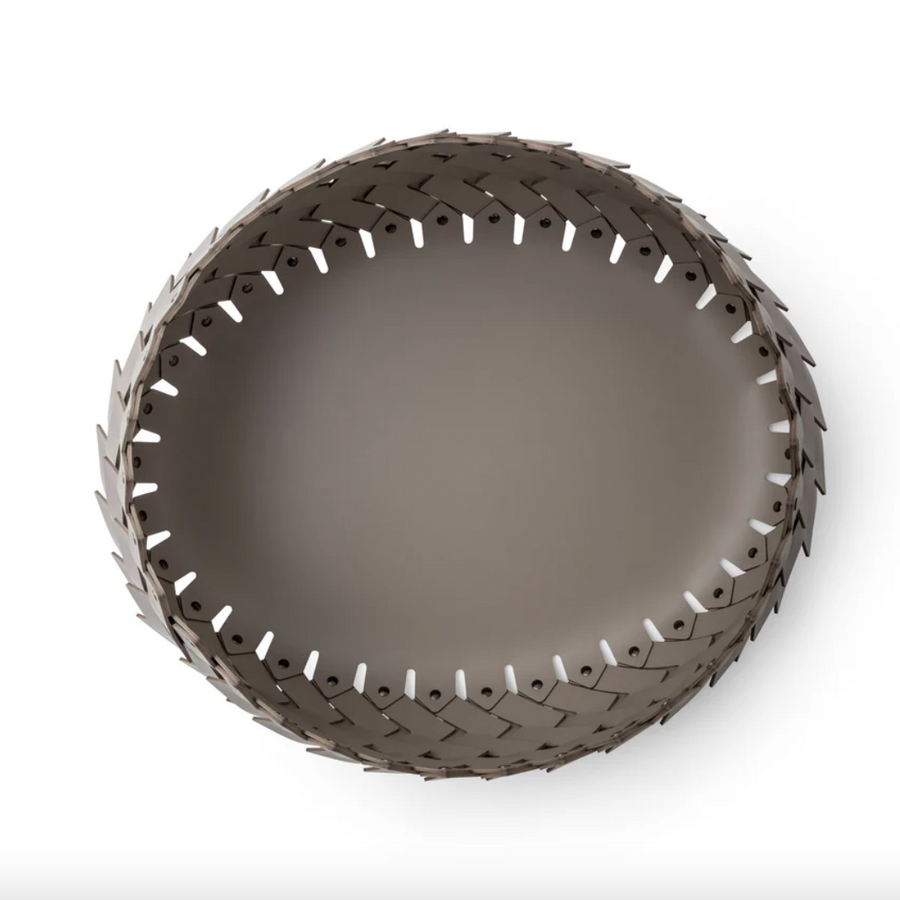 Taupe Oval Almeria Basket with Handles