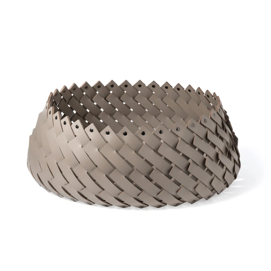 Taupe Oval Almeria Basket with Handles