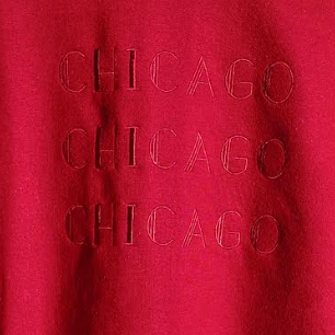 'Chicago All Day' Sweatshirt, Red - Letty Sparrow