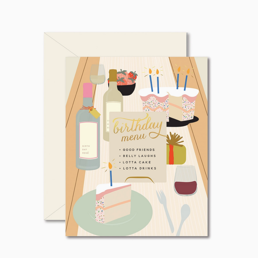 Birthday Tablescape Greeting Card