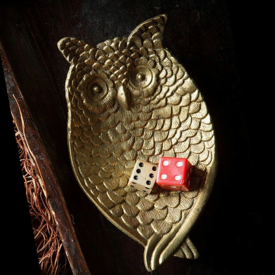 Pewter Owl Tray