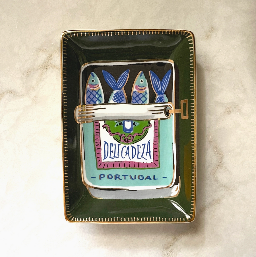 Sardines Porcelain Trinket Dish