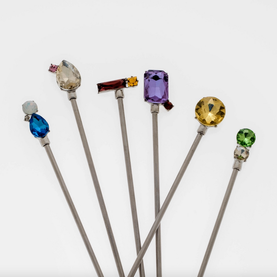 Jeweled Swizzle Sticks