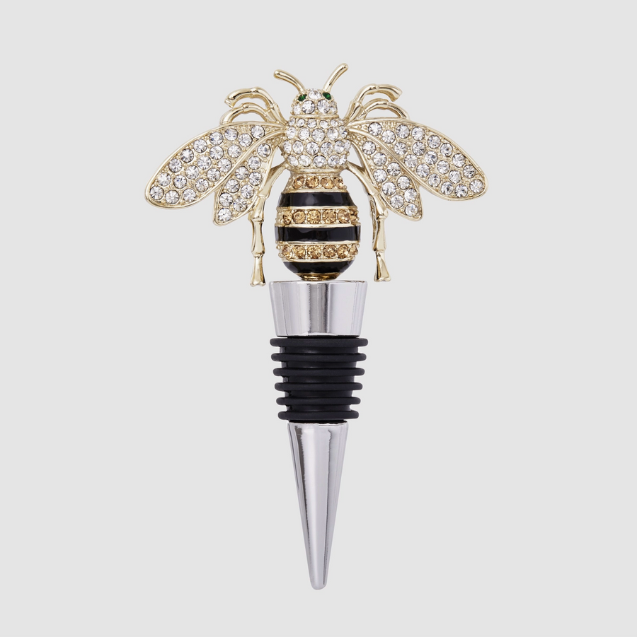 Stripey Bee Wine Stopper