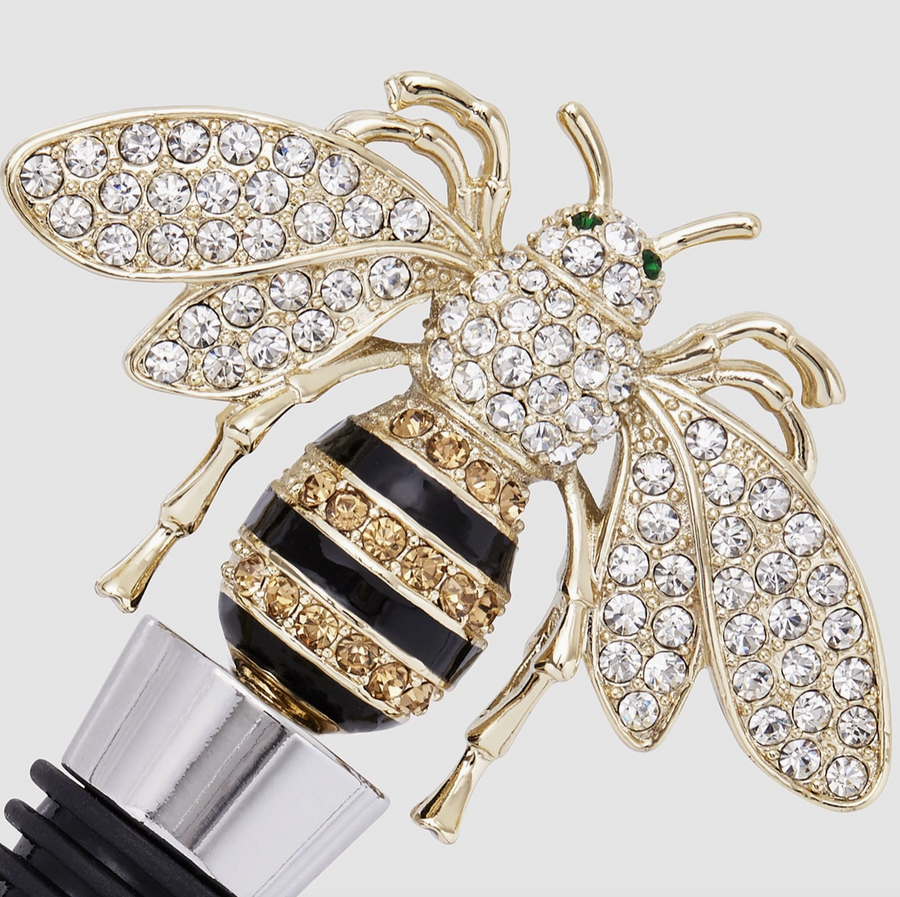 Stripey Bee Wine Stopper