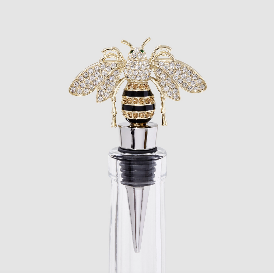 Stripey Bee Wine Stopper