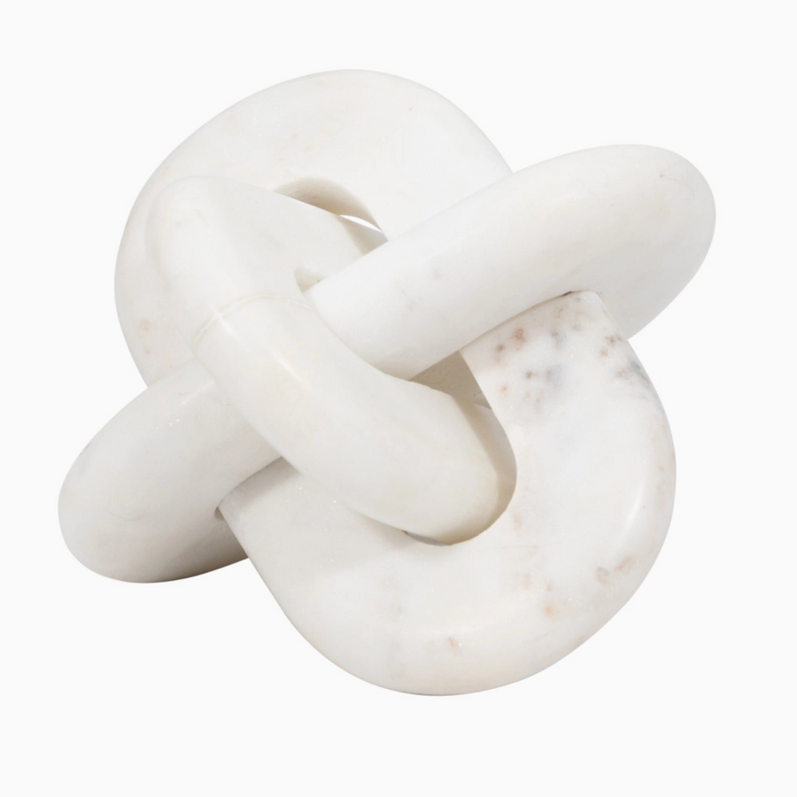 Marble Aesthetic Knot Tabletop Sculpture