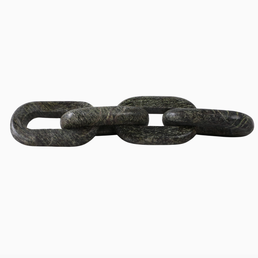 Marble Modern Four-Link Chain Sculpture