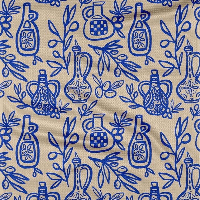 Mediterranean Pour Tea Towel
