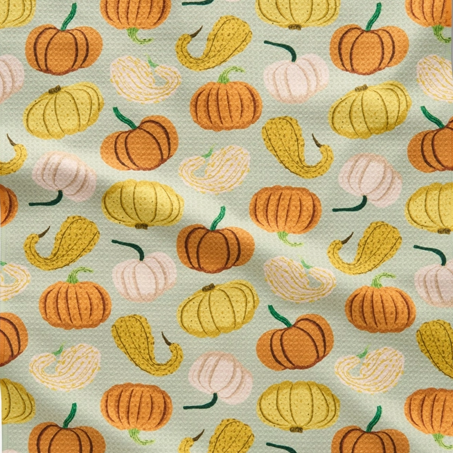 Pumpkins and Gourds Tea Towel
