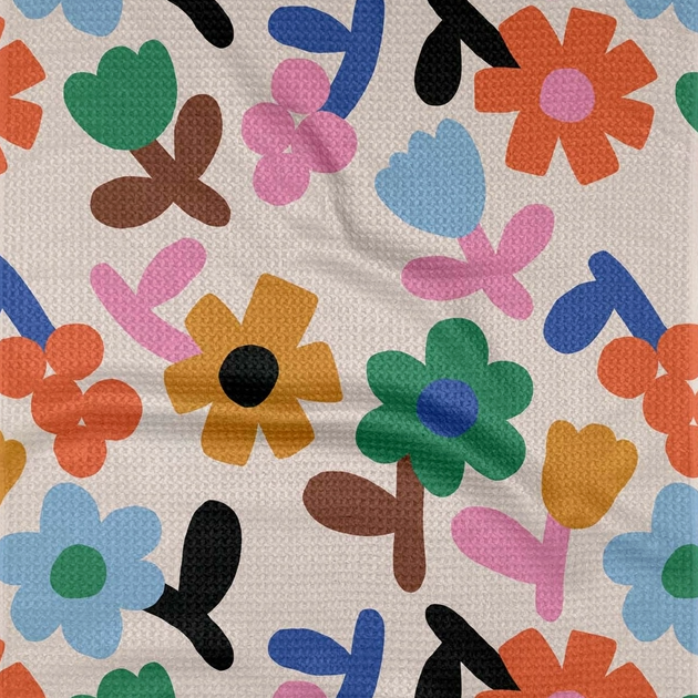Sunny Bloom Tea Towel