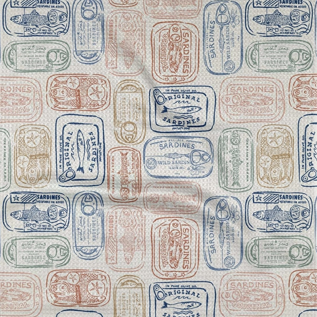 Tinned Sardines Tea Towel