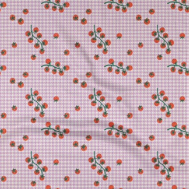 Tomato Gingham Tea Towel