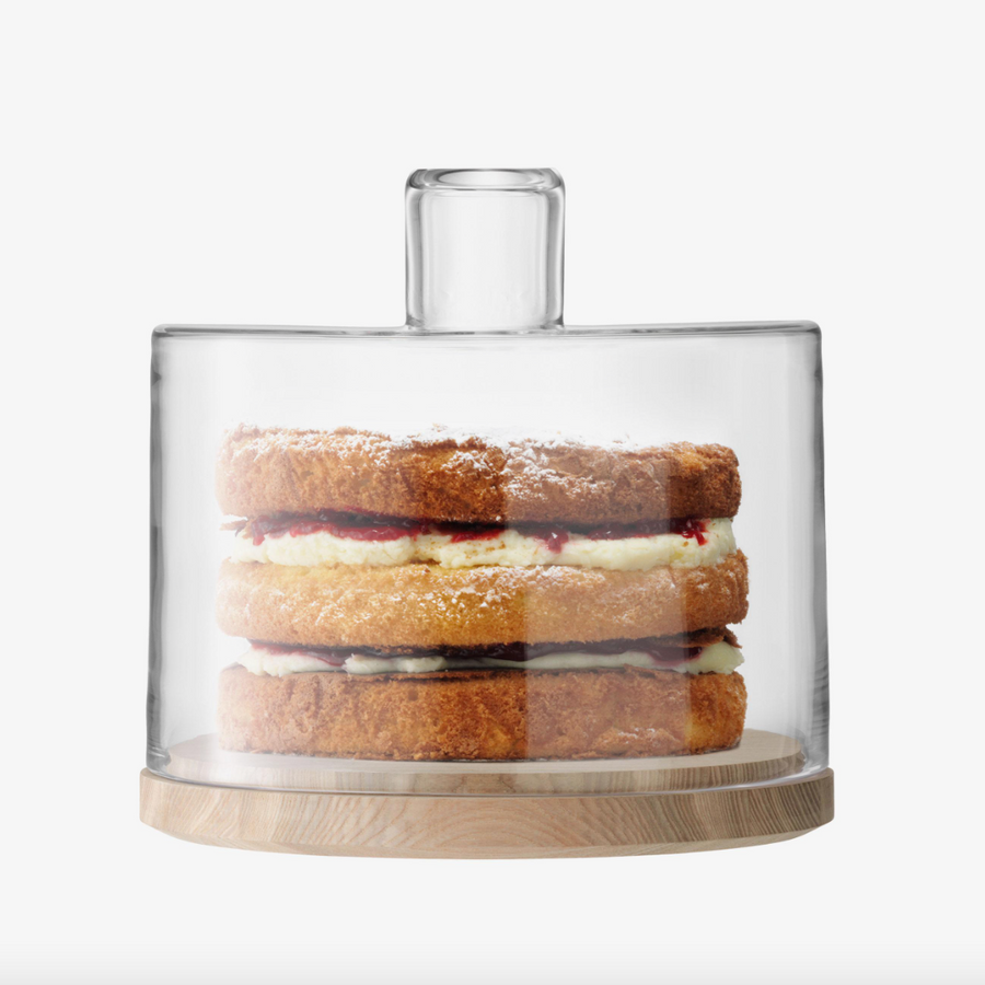 Lotta Cake/Cheese Dome and Ash Base, Small