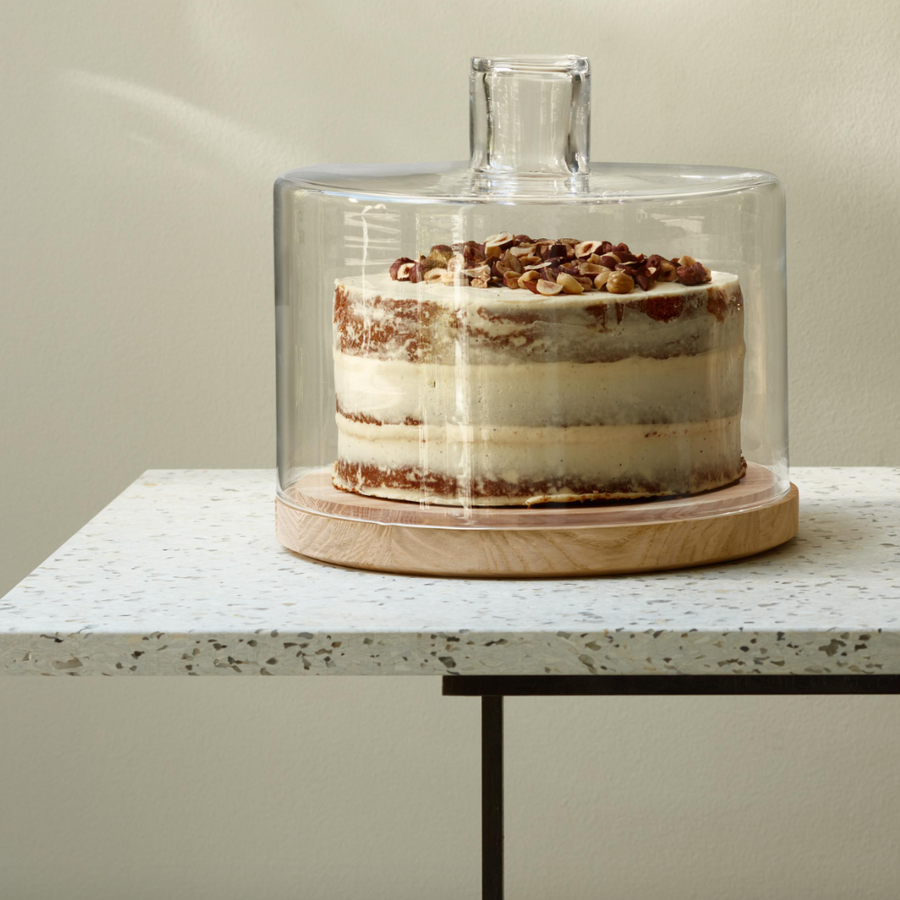 Lotta Cake/Cheese Dome and Ash Base, Small