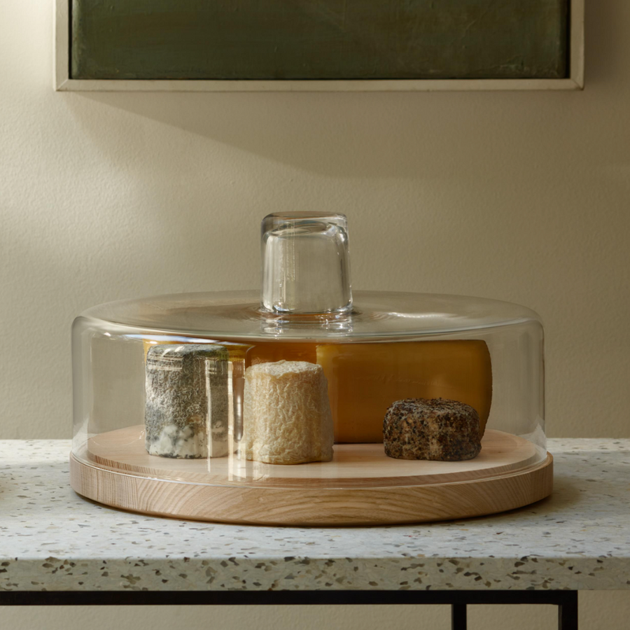 Lotta Cake/Cheese Dome and Ash Base, Large