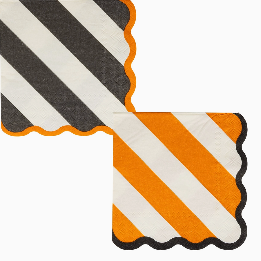 Halloween Stripe Paper Napkins