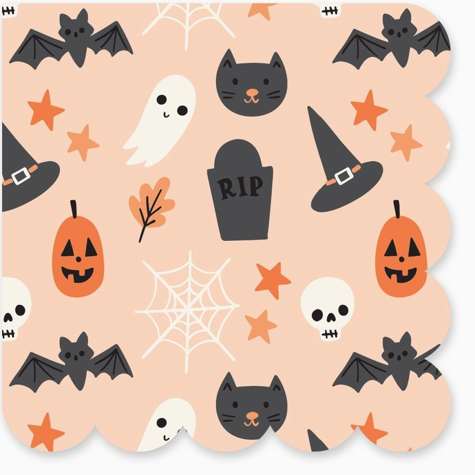 Halloween Icons Paper Cocktail Napkins
