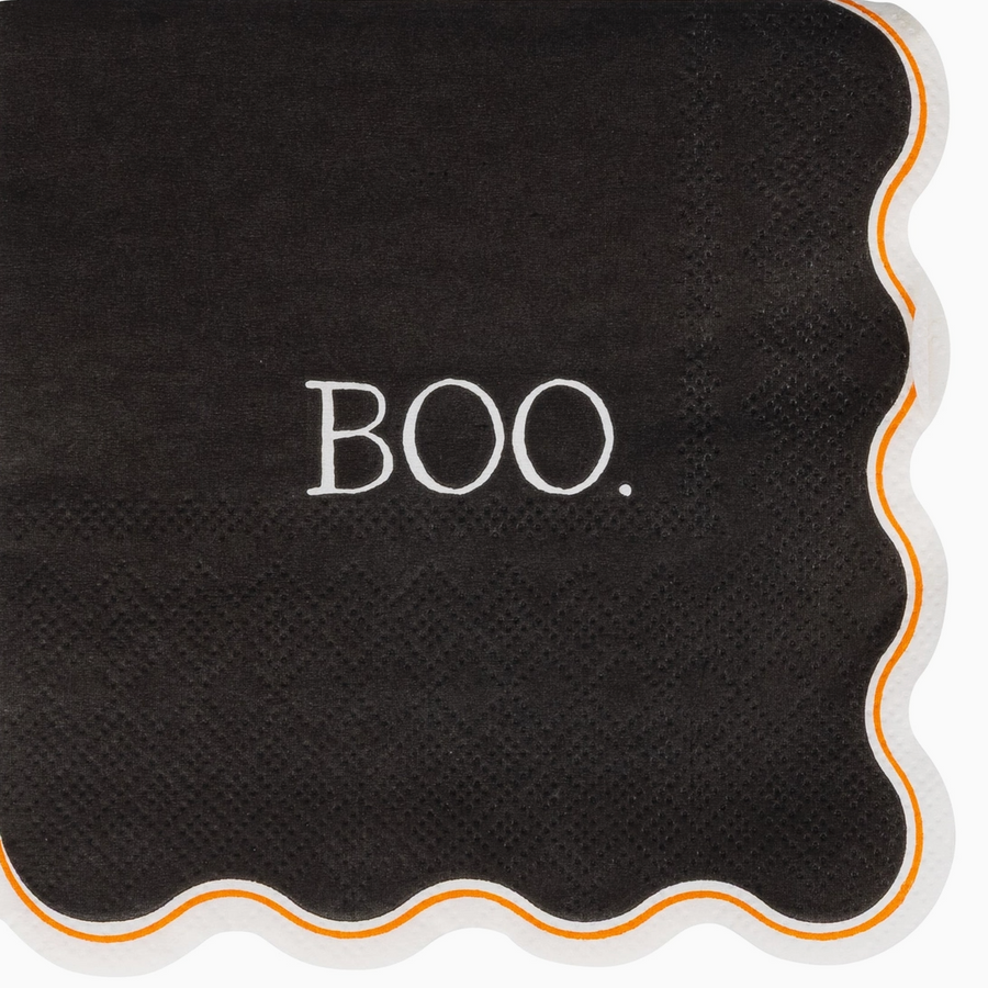 Vintage Boo Paper Cocktail Napkins