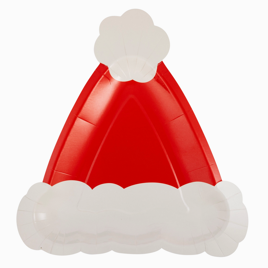 Santa Hat Paper Plate