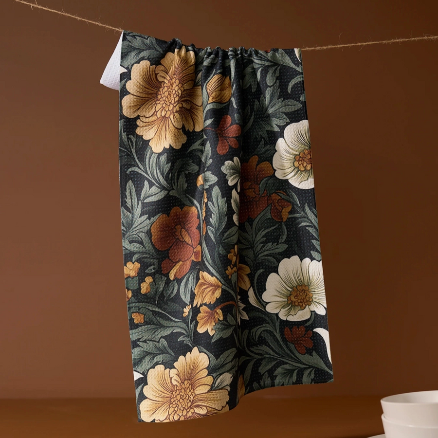Classic Floral Tea Towel