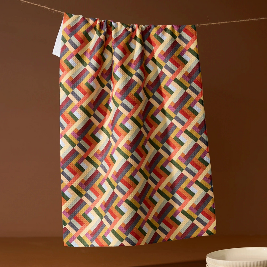 Vivid Cascade Tea Towel