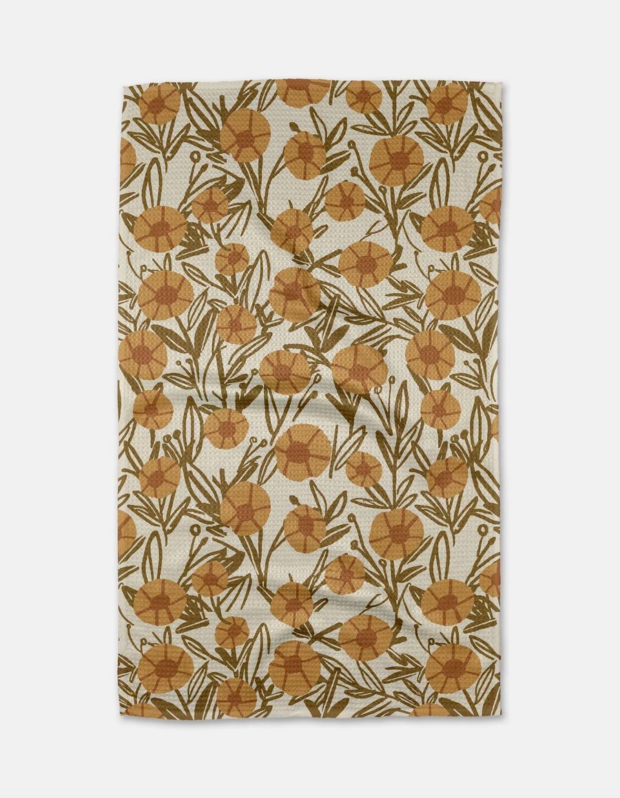 Sunflower Field Tea Towel