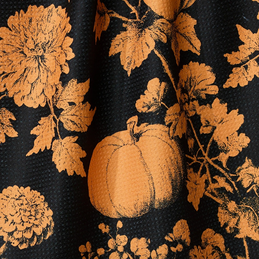 Haunted Harvest Orange Tea Towel