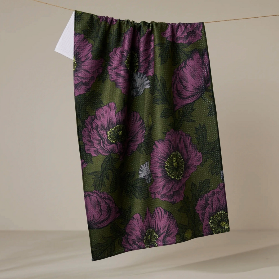 Potion Poppies Tea Towel