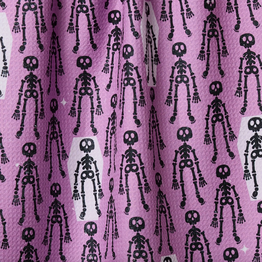 Resting Skeletons Tea Towel