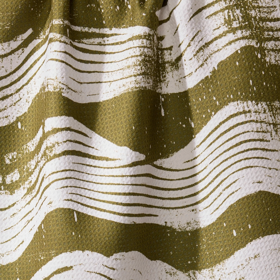 Brushline Green Tea Towel