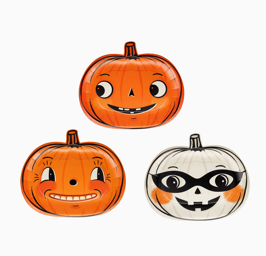 Vintage Pumpkin Paper Plates