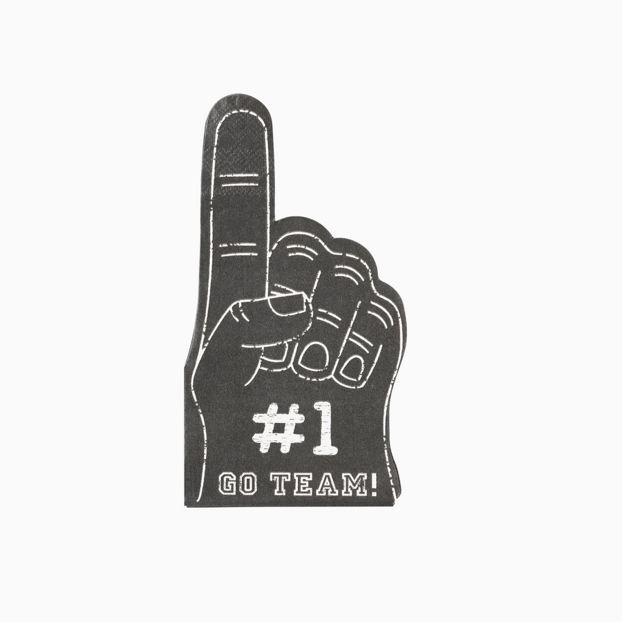 Football #1 Foam Finger Paper Napkin