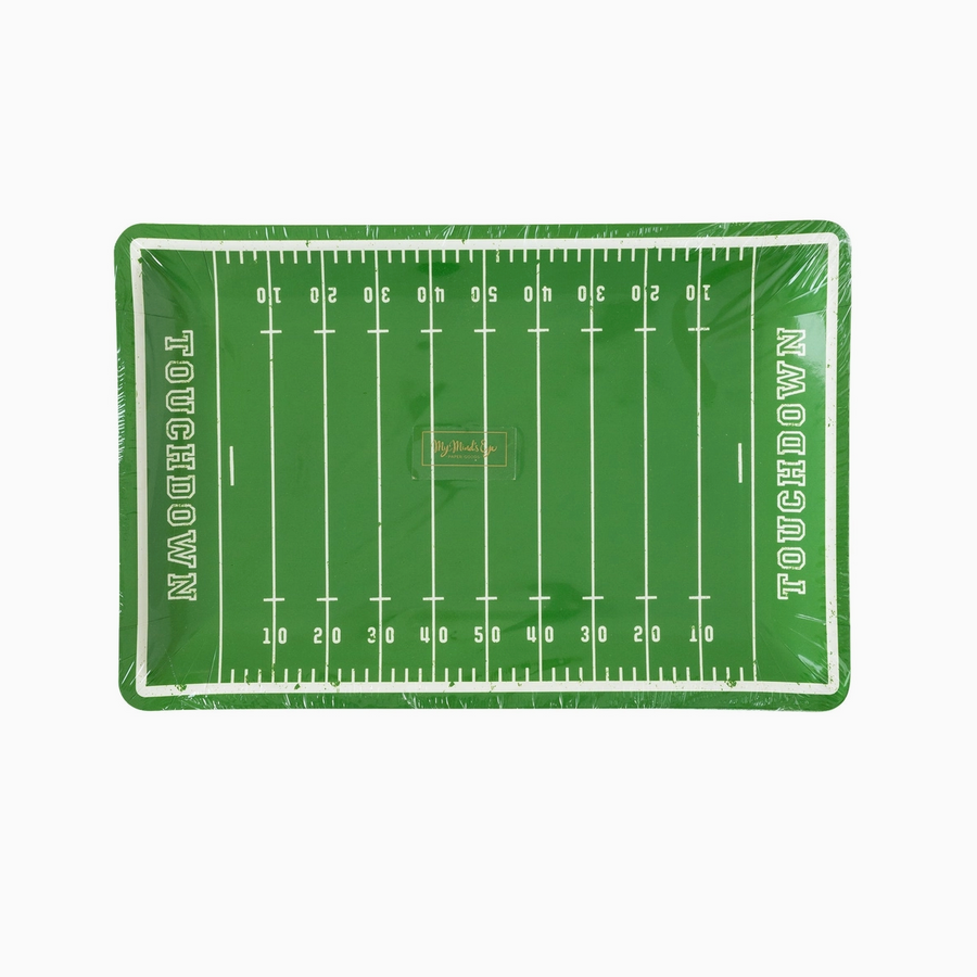 Football Field Paper Plate