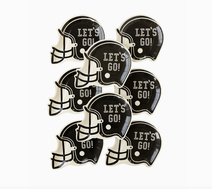 Football Helmut Paper Plates