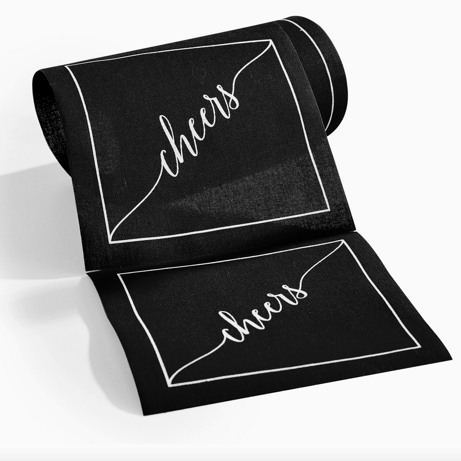 Midnight Toast Cocktail Napkin Roll